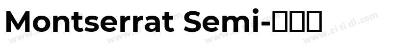 Montserrat Semi字体转换